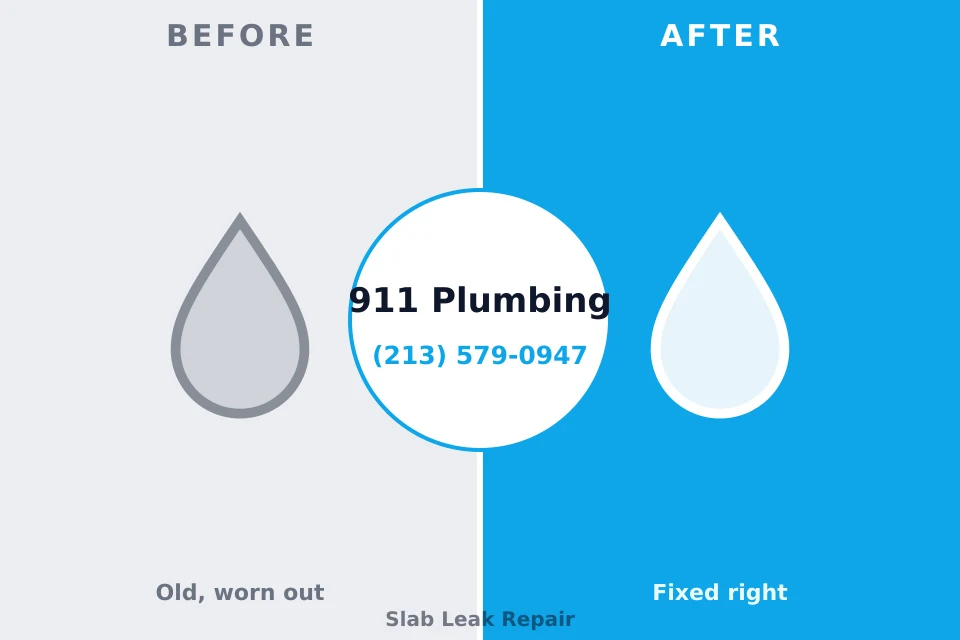 Before and after: plumbing repair Downers Grove, IL